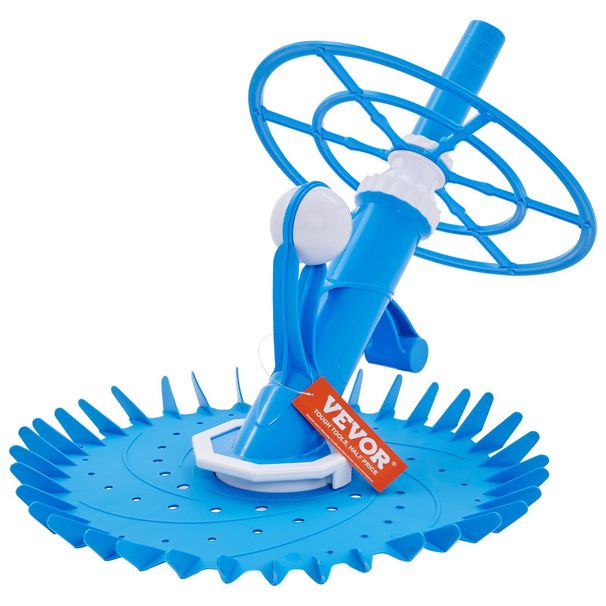 VEVOR Automatic Suction Pool Cleaner, Low Noise Pool Vacuum Cleaner with Extra Diaphragm, 10 x 32 in Hoses & 36-Fin Disc, Side Climbing Pool Cleaners _voghion.com