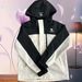 Heat-Printed Reflective With Letters, Hooded Hard Shell 2025 Loose New Fashionable Stylish Internet Celebrity Jacket_voghion.com