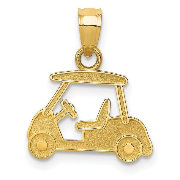 14k Golf Cart Charm_voghion.com