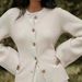 Soft Lambswool Cardigan Women's Knit Sweater Coat - Elegant Oversized Open Front Pullover With Button Closure_voghion.com