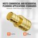 Pipe Fittings 1/2"-3/4" 50PCS Brass Clamp-style 1/2 NPT Internal Thread_voghion.com