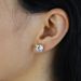 Men And Women's Jewelry Round Single Zircon Earrings Fashion Earrings Accessories_voghion.com