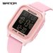 Digital Sports Watch With LED Display, Waterproof, Alarm, Stopwatch, Countdown, Dual Time, Square Dial For Casual, Business, And Outdoor Activities_voghion.com