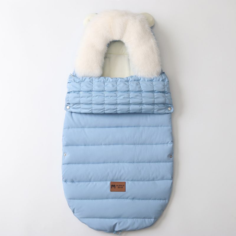 Winter-Babyschlafsack für Mutter und Kinder mit Fleecefutter, dicke, warme Wickeldecke für Neugeborene und Kleinkinder, weiche Polyestermischung_voghion.com
