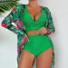 Women's Clothing Fashion Sexy Special Fabric Multi Color High End Bikini Three Piece Swimsuit_voghion.com
