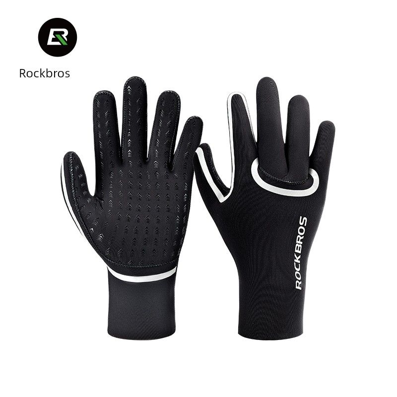Rock Brothers Vëlo Reiden Long Road Mountainbike Männer Warm Windprooutumn A Wanter Voll Fanger Handschuhe_voghion.com