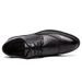 Spring Summer Brogue Formal Business Dress Men's Pointed Black Leather Shoes 2023_voghion.com