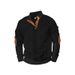 2025d 2025 New Jacquard Button-Up Henley Autumn Winter Long Sleeve Patch Embroidery Color-Block Sweatshirt_voghion.com