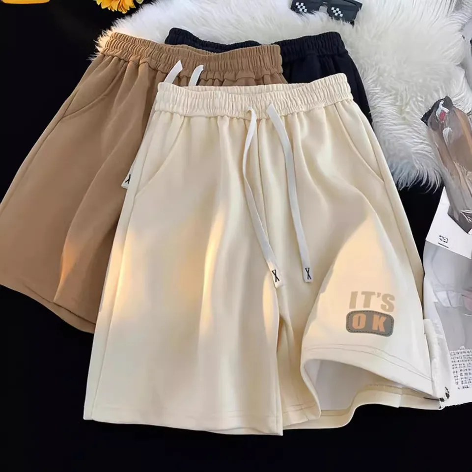 American Style Casual Shorts For Men, Summer Thin 2024 Outdoor Sports Straight Loose Fit Youth Pants_voghion.com