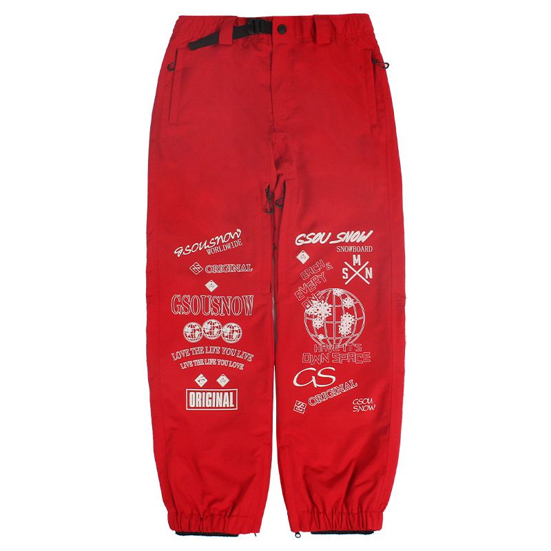 Pantalon de ski pour homme, coupe-vent, imperméable, respirant, cargo, double planche, ample, grande taille, résistant à l'usure_voghion.com