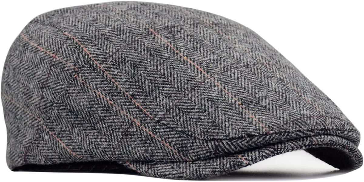 Barret Flat Schirmmütze für Damen/Herren, Gatsby Newsboy Cap, Baskenmütze, Golfermütze, Herbst/Winter 55–59 cm_voghion.com