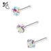 Women's Jewelry Stainless Steel Zircon Nose Nails Star Shaped Right Angle Titanium Steel Nose Jewelry Set Piercing Jewelry_voghion.com