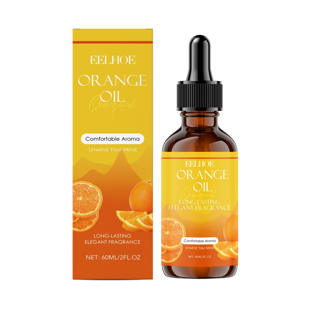 EELHOE Aromatic Orange Indoor Fragrance Diffuser Fresh Long-lasting Comfortable Massage Home Essential Oil_voghion.com