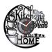 Coffee-Themed Wall Clock – Modern Kitchen Decor With Silent Quartz Movement, Battery Operated, Black Plastic Frame (8.3/12 Inch)_voghion.com