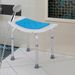 Homcom 6-Level Adjustable Curved Bath Stool Spa Shower Chair Non-Slip Design For The Elderly, Injured, & Pregnant Women_voghion.com