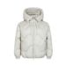 Men's Trendy Wave-Pattern Hooded Puffer Jacket, Winter Thickened Cotton Coat, Loose Fit, High Street Style, Black & Beige_voghion.com