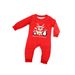Conjunto para padres e hijos recién nacidos, conjunto para toda la familia, conjunto para parejas, pijama rojo navideño con estampado de pingüino y cabeza de ciervo estilo francés para comercio exterior_voghion.com