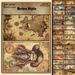 Stationery Sticker Retro Map 15 Sheets Of Material Paper To Make Old Navigation Map Folding Paper_voghion.com