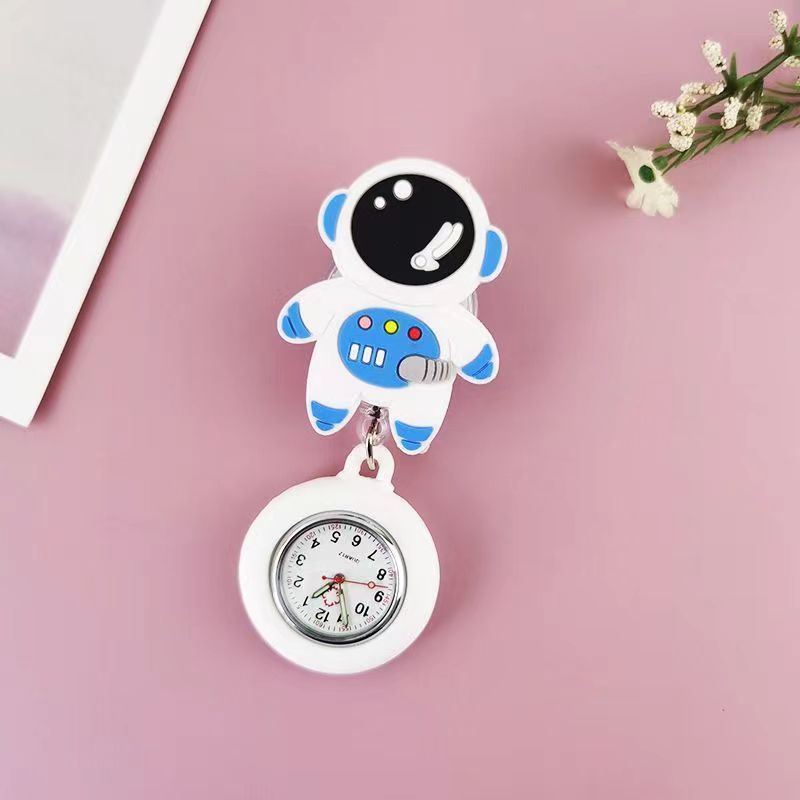 Watch Pendant Silikon Luminous Nurse Watch Doctor Student Watch Cute Cartoon Character Animal Chest Watch_voghion.com