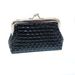 Spot wholesale cross-border supply women's buckle coin purse 4 inch clip bag PU woven card holder handbag_voghion.com