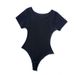 VoleFox Shapewear Open Crotch Bodysuit Slimming Waist Trainer Short Sleeve Tummy Control Shapewear_voghion.com