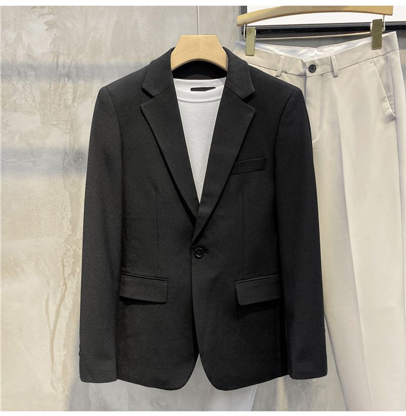 Men's Clothing casual jacket for men spring and autumn slim fitting iron free ins light mature style handsome British_voghion.com