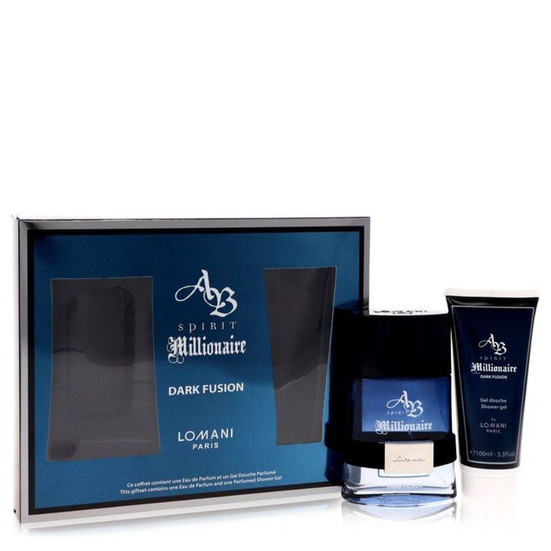 Parfum By Dark Set Gel Millionaire Spirit Oz Eau Fusion + 3.3 De Lomani Oz Shower 3.3 Gift Spray_voghion.com