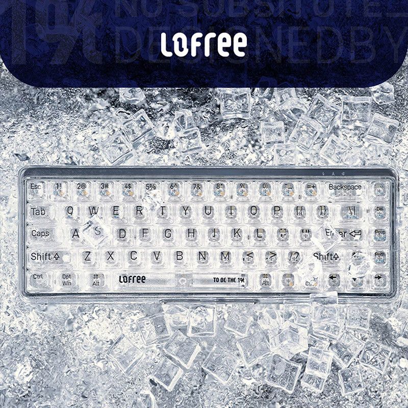 Lofree Lofei 1% Transparent Nical Wireless Bluetooth For Laptop IPad Mobile Phone Keyboard_voghion.com