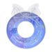Kids Inflatable Pool Float With Glitter Bow - Thickened Eco-Friendly PVC Swim Ring (Cartoon Print Non-Toxic Includes Repair Patch & Storage Bag)_voghion.com