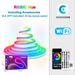 WIFI Akıllı Silikon LED Neon Işık Şeridi Bluetooth Müzik Uzaktan Kumandalı Marquee Işık Şeridi_voghion.com
