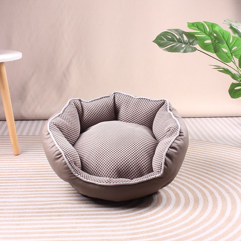 Pet cat's nest can be machine washable winter warm plush dog's nest pet sofa mattress_voghion.com