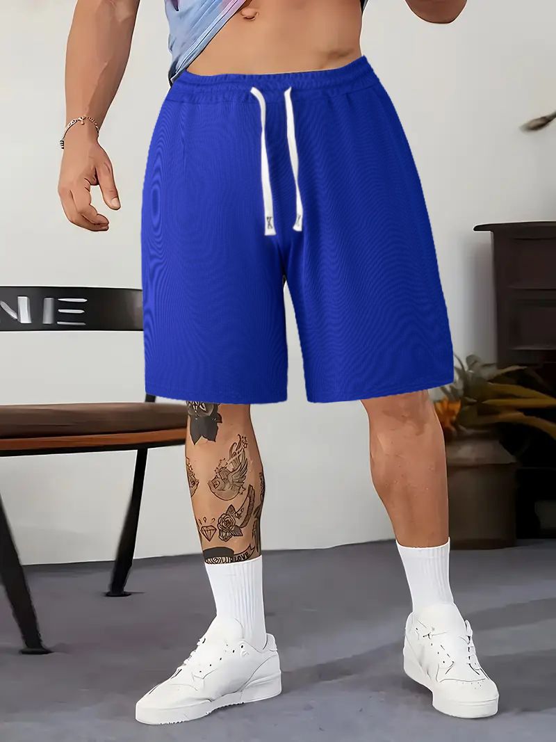 Herren Casual Shorts 2025 Sommer Gerippte Schwere Amerikanische Sportshorts Herren Oberbekleidung Lose Atmungsaktive Shorts_voghion.com