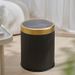 Touch-Control Trash Can With Lid – 10L/12L/15L Round Household Bin For Kitchen, Bathroom & Bedroom (Custom Colors, Odor-Resistant ABS Plastic)_voghion.com