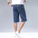 Herren-Jeansshorts im Used-Look – Lässige Cargo-Shorts mit verwaschenem Farbspritzermuster im Vintage-Stil_voghion.com