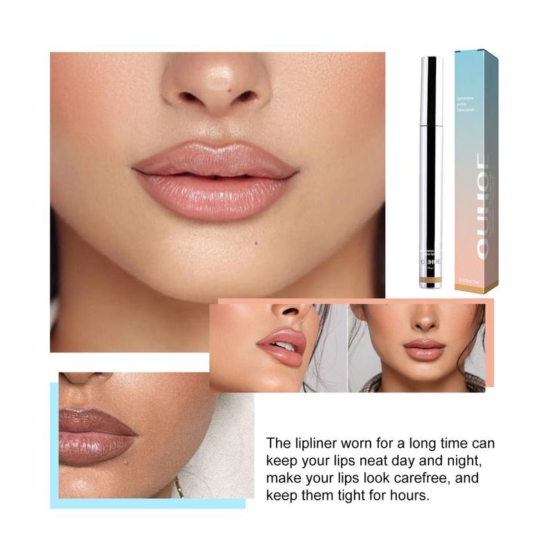 Mineral OilOUHOE Peel Off Lipliner Plump Lip Lines Show Lip Color Without Taking Off Makeup Peel Off Lipliner_voghion.com