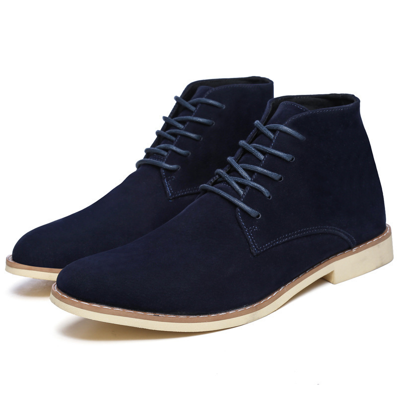 Neue High-Top-Freizeitschuhe für Herren, koreanische Version des Trends, gefrostete kleine Lederschuhe, Herrenschuhe, alle großen Größen_voghion.com