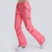 Dames skibroek Winddicht, waterdicht, warm, ademend snowboard slim sneeuwbroek_voghion.com
