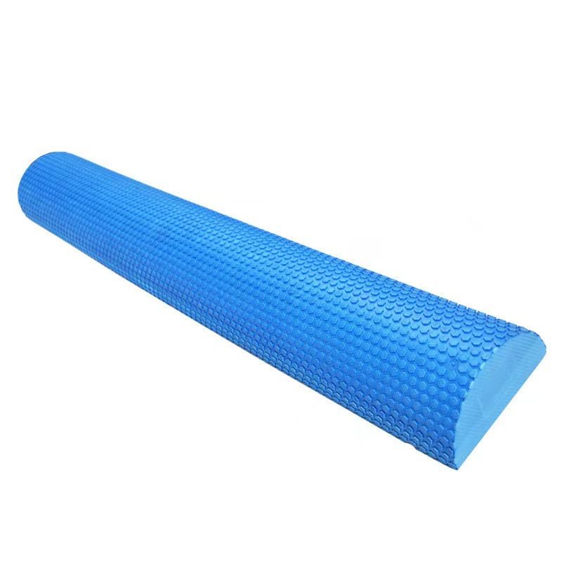Barra de equilibrio de relajación con columna de yoga en semicírculo, eje de espuma con patrón hexagonal, eje de espuma con punto flotante, rodillo de espuma, columna de Pilates_voghion.com