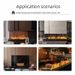 Home 3D Atomized European Style Embedded Electronic Fireplace Simulated Flame Internet Celebrity TV Decorative Cabinet_voghion.com