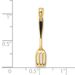 14K W/ Black Enamel 3-D Spatula Charm_voghion.com