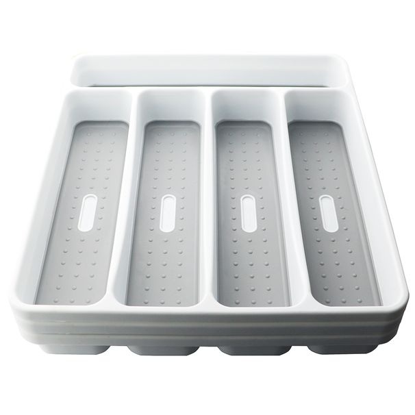 Plastikbestikbakke Køkkenudstyr Skuffeorganisator Separation Bestik Kniv Ske Gaffel Service Opbevaringsboks Rack_voghion.com