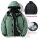 Giacca da trekking impermeabile unisex 3 in 1 con fodera interna staccabile_voghion.com
