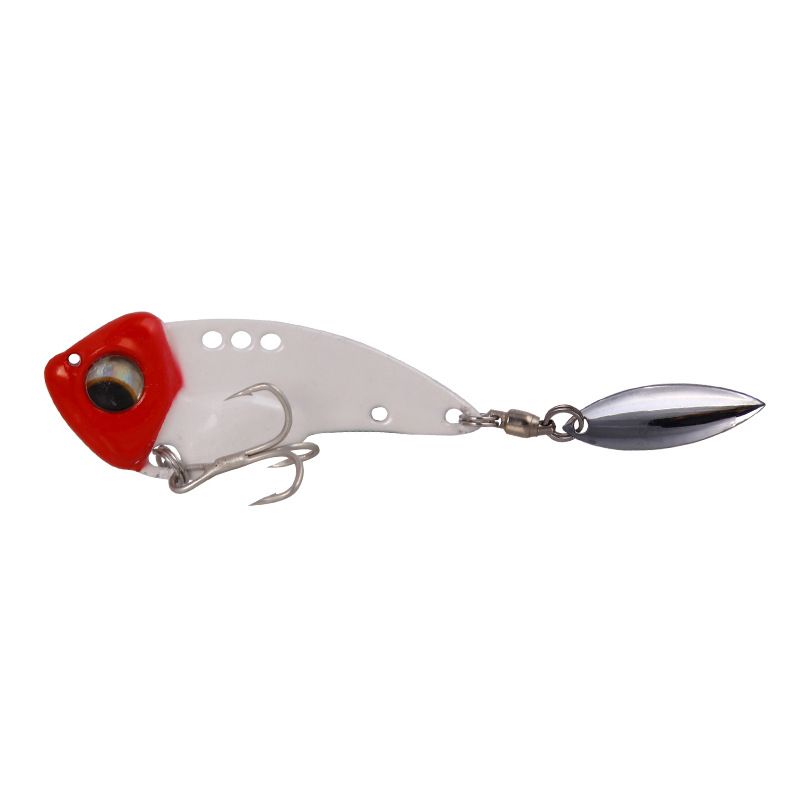 Vib Lure Bait Rotating Sequin Teasing Metal Fish Bait Vibrating Hard Bait Bait With Blood Groove Hook Fishing Gear Products_voghion.com