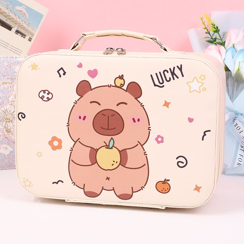 Sac à cosmétiques Sanrio de dessin animé mignon, boîte à cosmétiques portable de grande capacité, rangement de souvenirs Guka_voghion.com