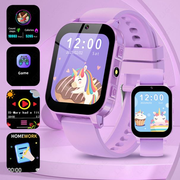 Orologio intelligente per bambini LIGE con connessione Bluetooth e orologio impermeabile_voghion.com