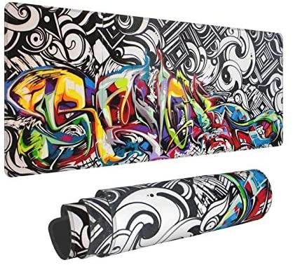 Graffiti Large Mouse Trendy Game Table Pad Pattern Painting_voghion.com
