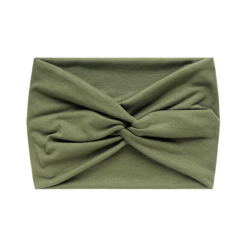 Bandeau large à nœud croisé, bordure croisée, couleur unie, élastique, grand bandeau de sport plissé, accessoires pour cheveux pour femmes_voghion.com