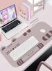 Unbeatable Quality Original Cute Cat Oversized Mouse Pad Table Mat Wristband Thickened Computer Keyboard Pink Girl Office Wrist Rest_voghion.com
