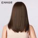 Black brown shoulder-length straight hair tail curl face shape high temperature silk_voghion.com