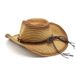 New spray painted denim straw hat for men women traveling on the beach in spring and summer_voghion.com
